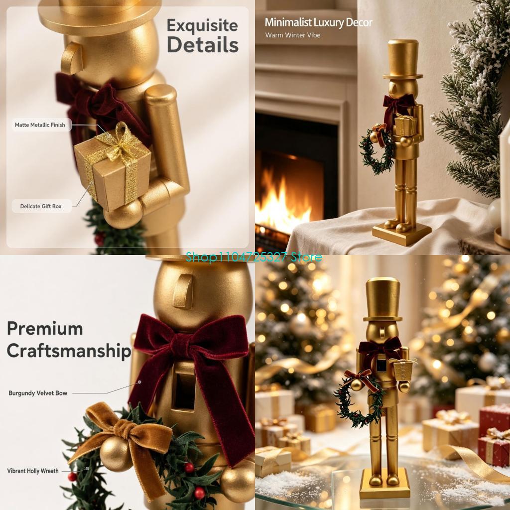 Nutcracker Figurine - D8KF Patung Pemecah Kacang Meja Liburan