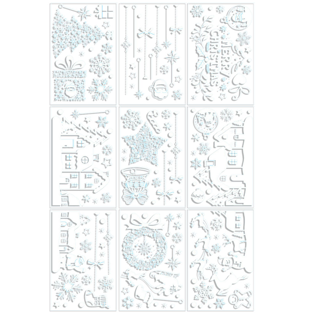 Snowflake Window Decal - Stiker Jendela Natal Berukuran Besar, 9