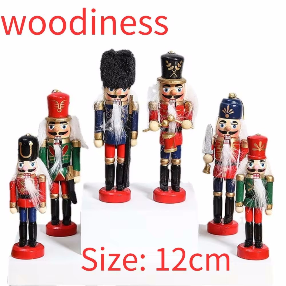 Nutcracker Figurine - Miniatur pemecah kacang 12/14cm seri merah