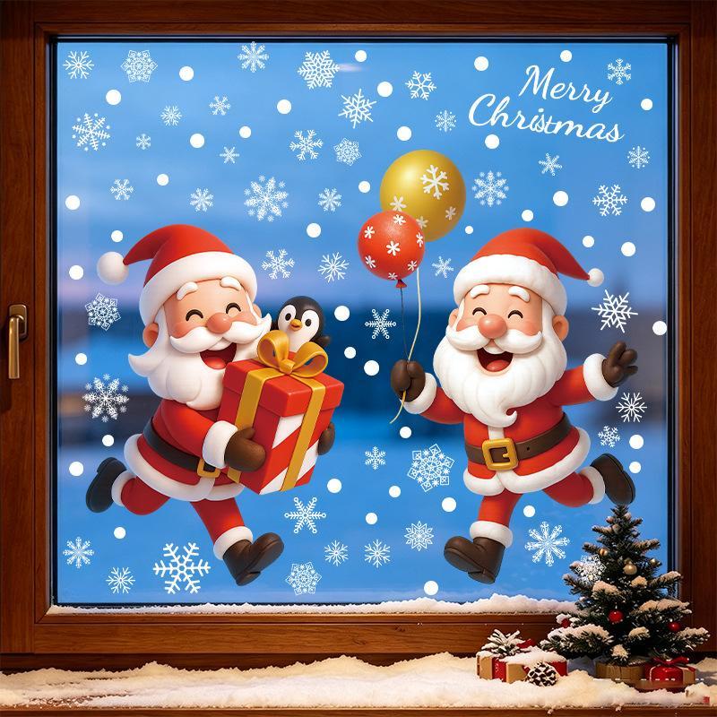 Stiker Jendela Natal: Sinterkl - Snowflake Window Decal ulasan dan harga