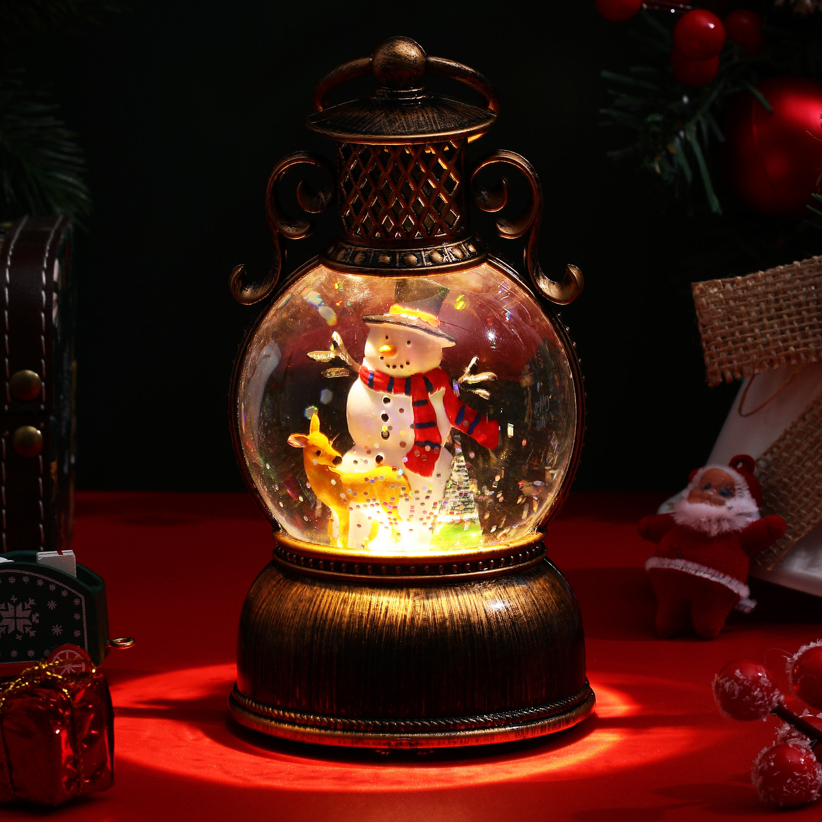 Kotak Musik Natal dengan Lampu - Snow Globe Musical ulasan dan harga