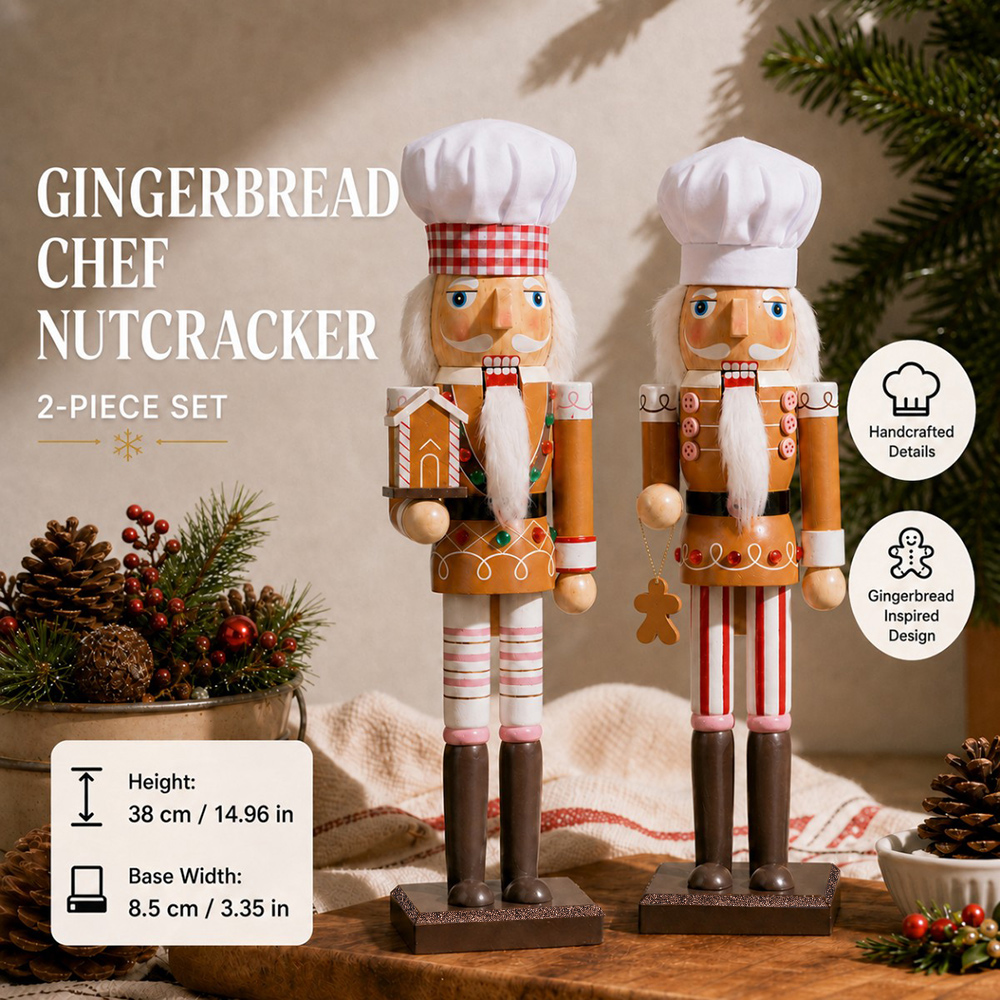 Ornamen Kayu Nutcracker Natal  - Nutcracker Figurine ulasan dan harga