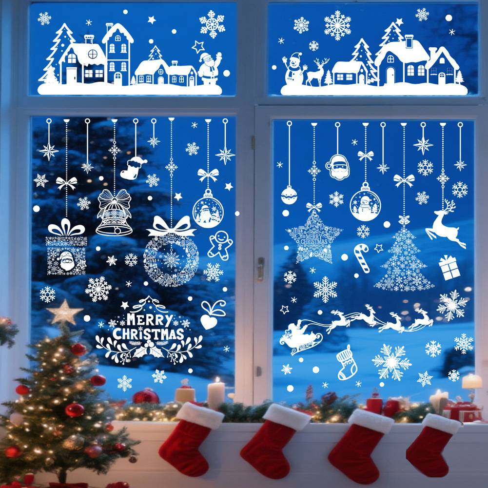 Stiker Jendela Natal Berukuran - Snowflake Window Decal ulasan dan harga