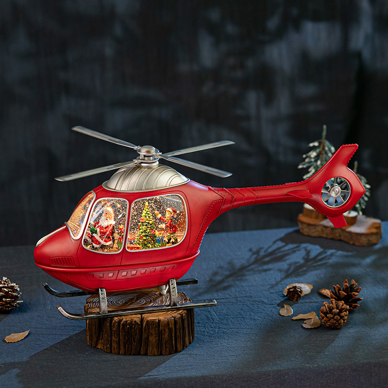 Bola Salju Helikopter Natal de - Snow Globe Musical ulasan dan harga