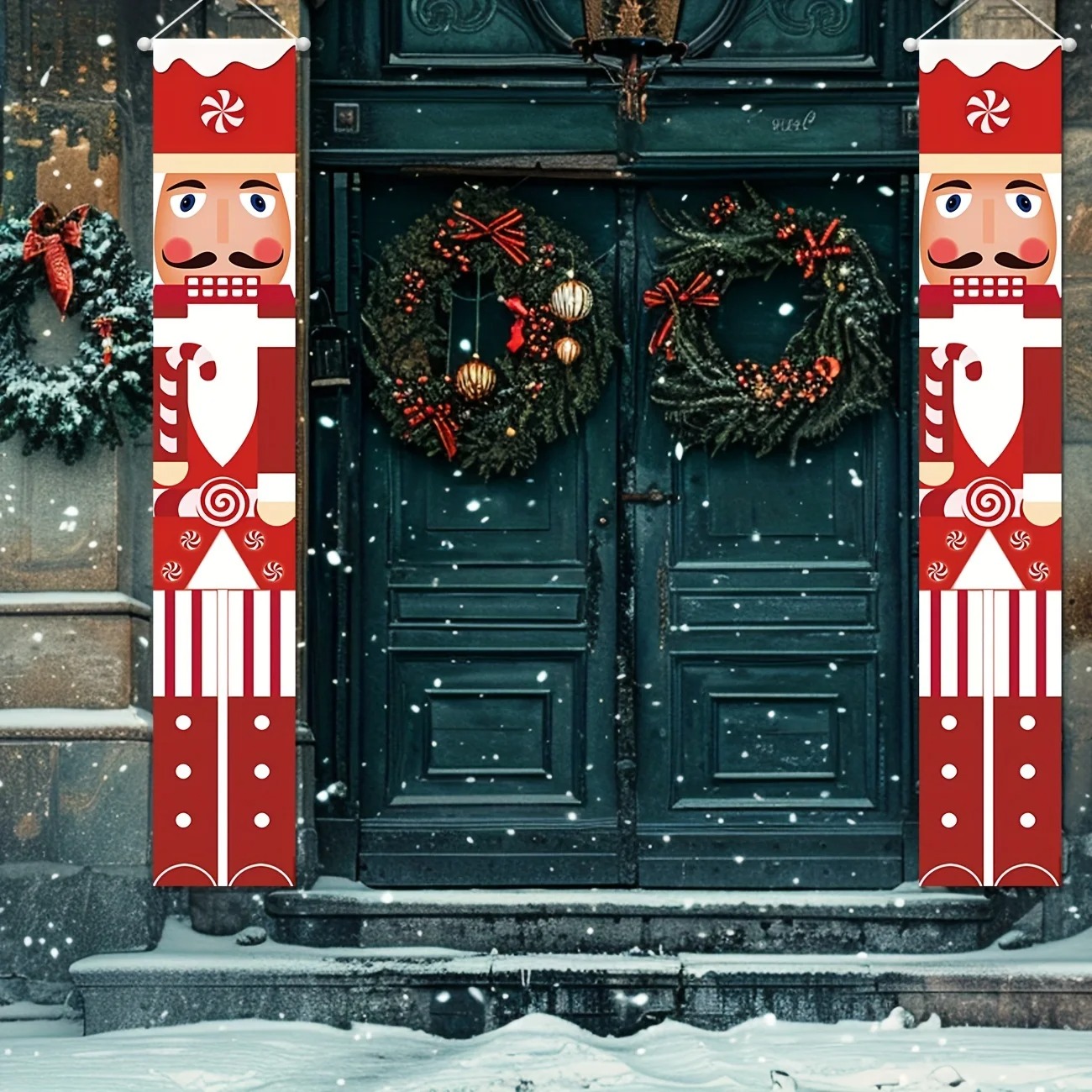Set Spanduk Natal Motif Prajur - Nutcracker Figurine ulasan dan harga