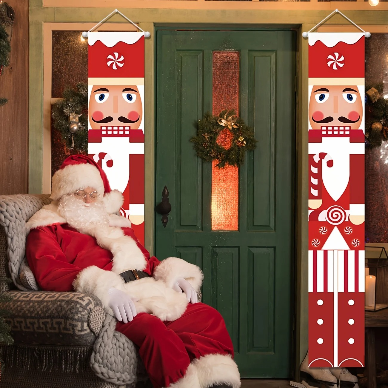 Set Spanduk Natal Motif Prajur - Nutcracker Figurine ulasan dan harga