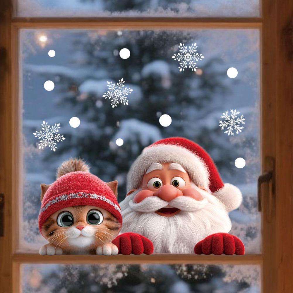 2 Buah Stiker Tempel Jendela N - Snowflake Window Decal ulasan dan harga